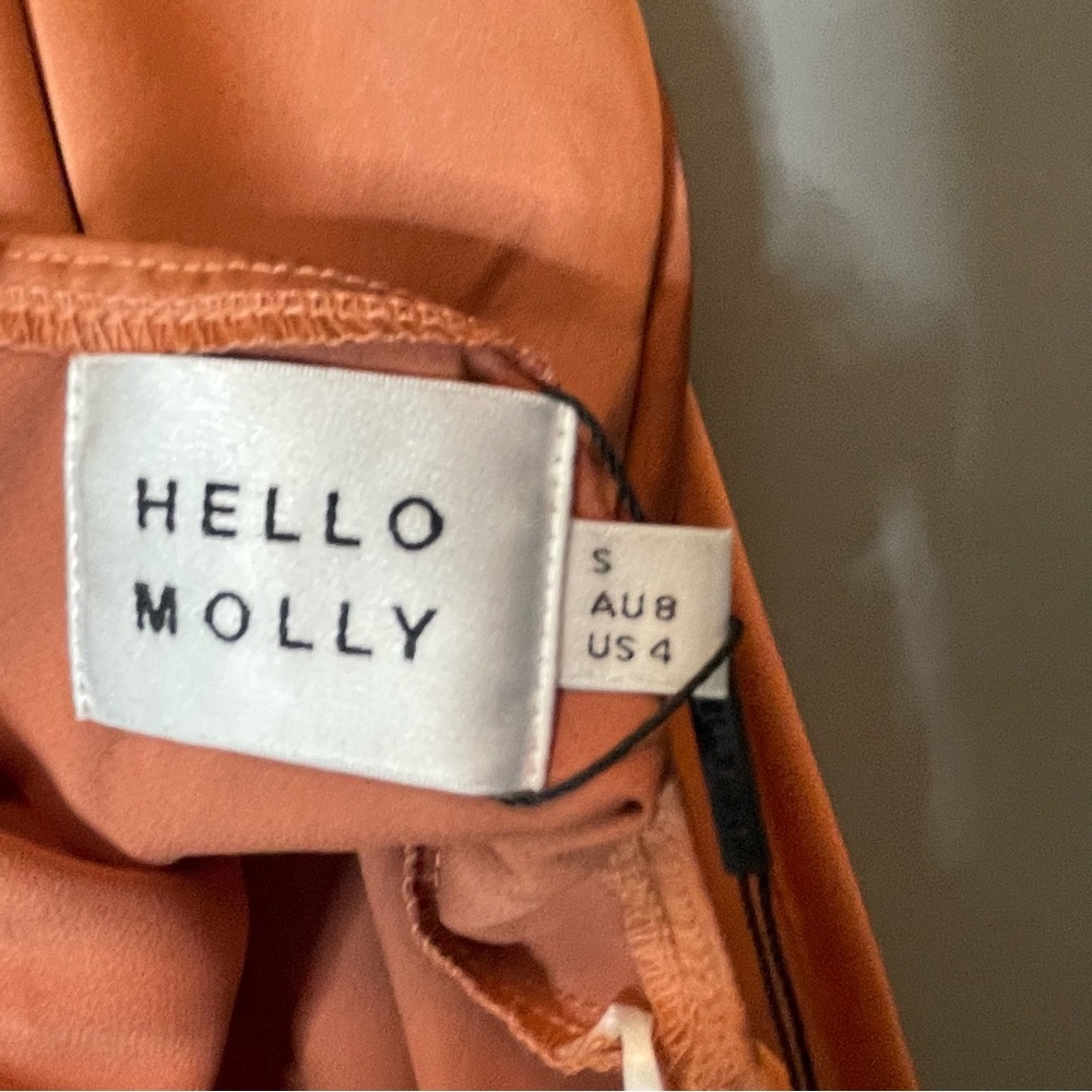 Hello Molly Angels In America Midi Dress Rust size Small/4 NWT - Picture 12 of 15